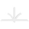 Ekena Millwork Redmond Architectural Grade PVC Gable Bracket, 72"W x 36"H x 4"D x 4"F, 12/12 Pitch GBP072X36X0404RED00 - alternate 3